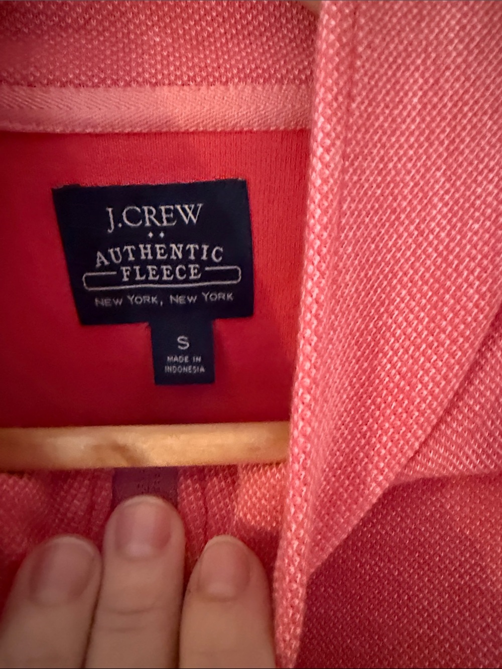 J. Crew Men's Coral Zip-Neck Sweater - Picture 2 of 7